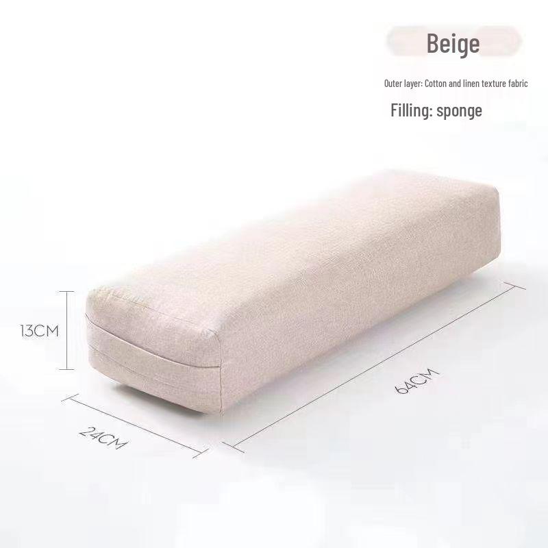 Профессиональный прямоугольный йога-болстер: Высокоэластичная поддержка поясницы и шеи для практики Айенгара и Инь