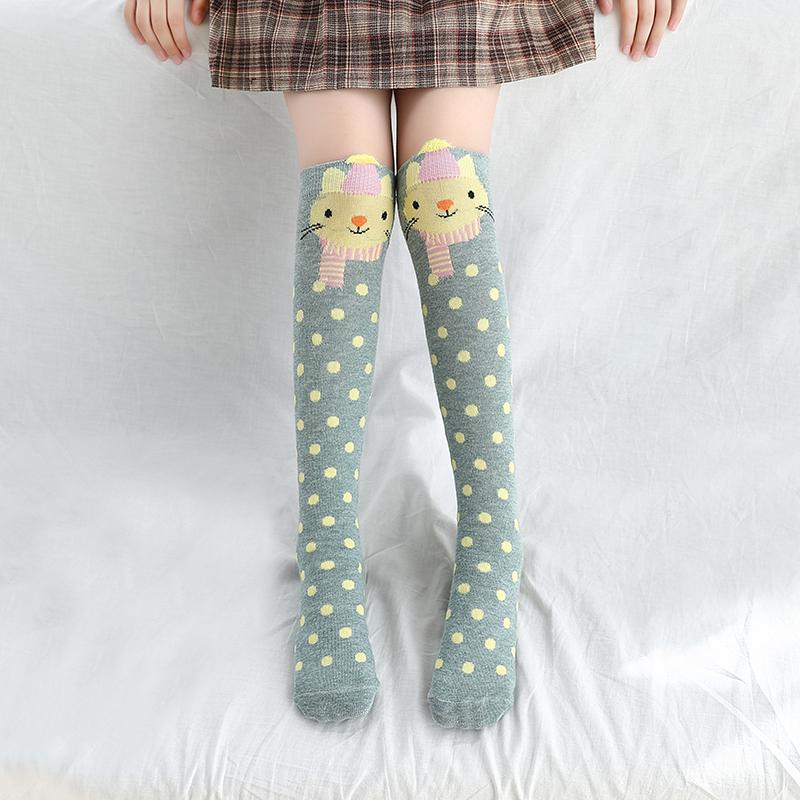 Infant Girls Warmer Ankle Lovely Cartoon Over Knee Long High Socks for Baby Kids Unicorn Toddler Child Colorful Cotton Stockings