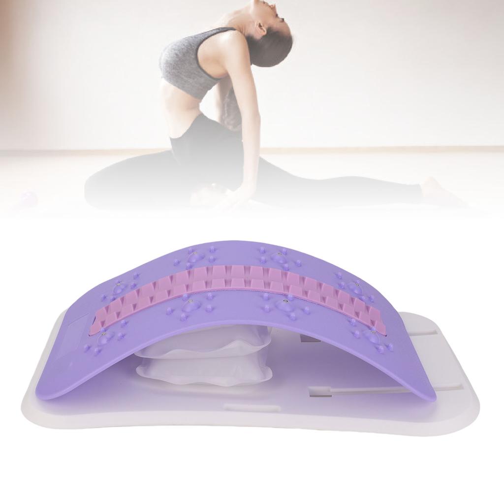 Lumbar Support Stretcher with Hand Pump Height Lower Back Stretch Auxiliary Tool for Home and