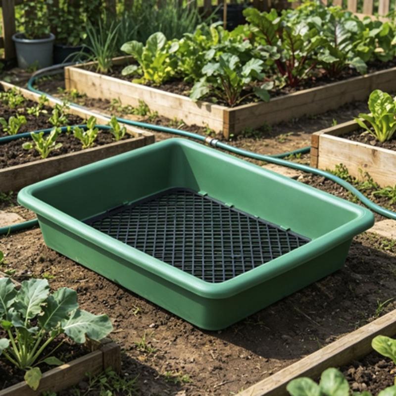 Soil Sifter Plastic Soil Sieve Filter Mesh for Soil Stone Sifting Filtration Home Garden Flower Plant Nursery Tool
