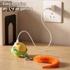 Interactive Cat Toy Ball, Self Rolling Ball with Bell And Detachable Plush Tail, Indoor Entertainment Automatic Obstacle Avoidance, Rechargeable Light