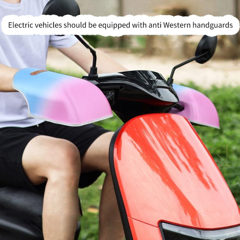 Motorradlenker Fäustlinge Sonnenschutz Handschuhe Atmungsaktive Handschützer Motorrad Lenkerabdeckung Handschuhe Einfach zu montieren
