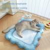 Haustiermatte Kühlmatte Sommer Kühlung Eis Seide Eis Nest für Hunde und Katzen Schlafmatte