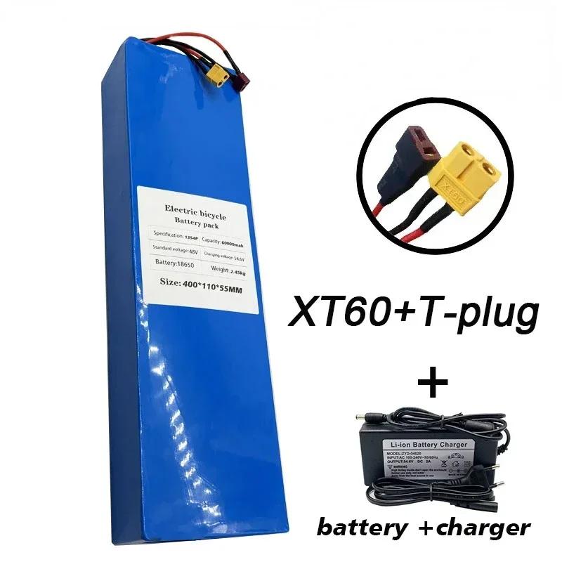 100% Original 13S4P 48V Lithium Ion Battery Pack Suitable for 60000mAh 54.6V Bicycles and Scooters