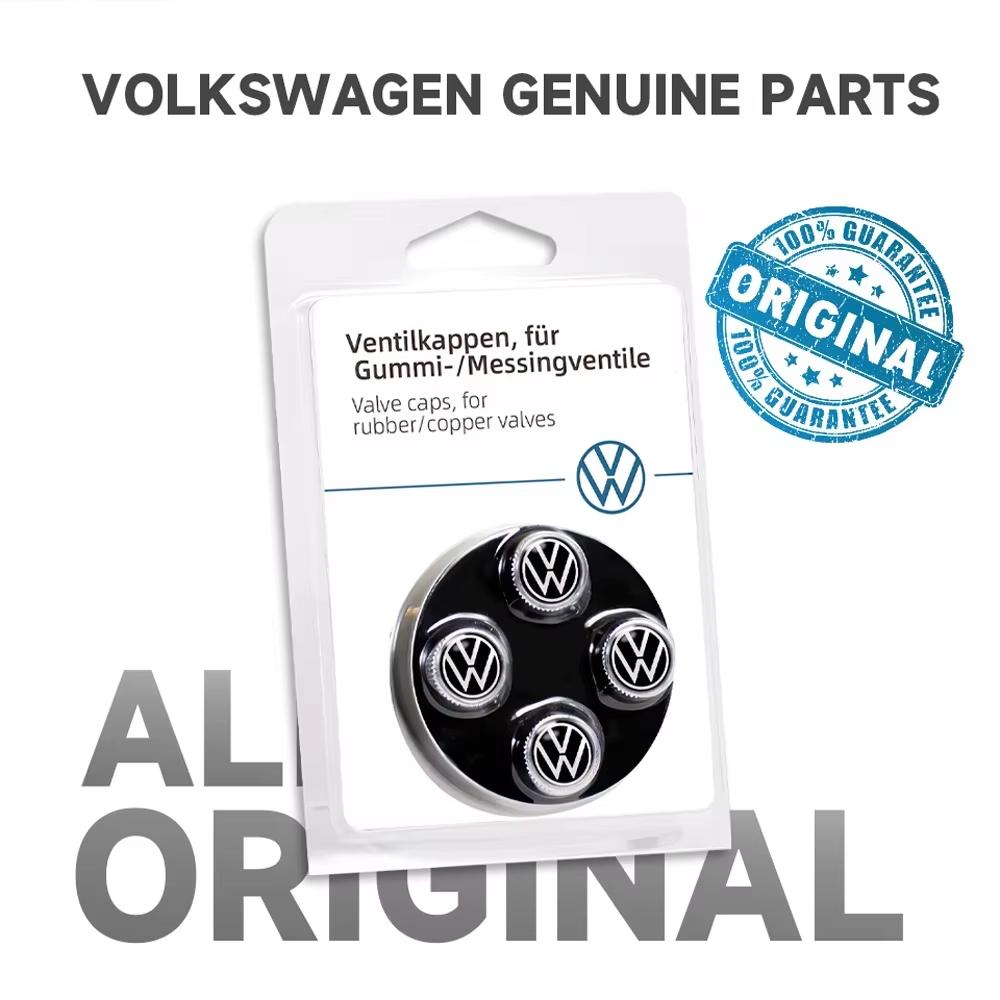 Für VOLKSWAGEN 4 Stück Auto Rad Reifen Ventilkappen Ventilschaft Auto Styling Für Volkwagen VW R-line GTI UPi Golf 7 Golf 8 Passat Jetta Toura
