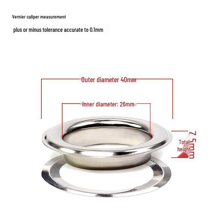 Iron Eyelet Button, Hollow Rivet, Metal Grommet for Light Box Cloth & Paper Tags