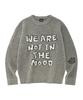LMR Lettering Jacquard Pullover Knit Grey