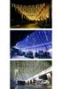 Cross-border Solar LED Meteor Shower Lights - Waterproof Outdoor Tree Decorations for Festivals, Colored Hanging Lights.