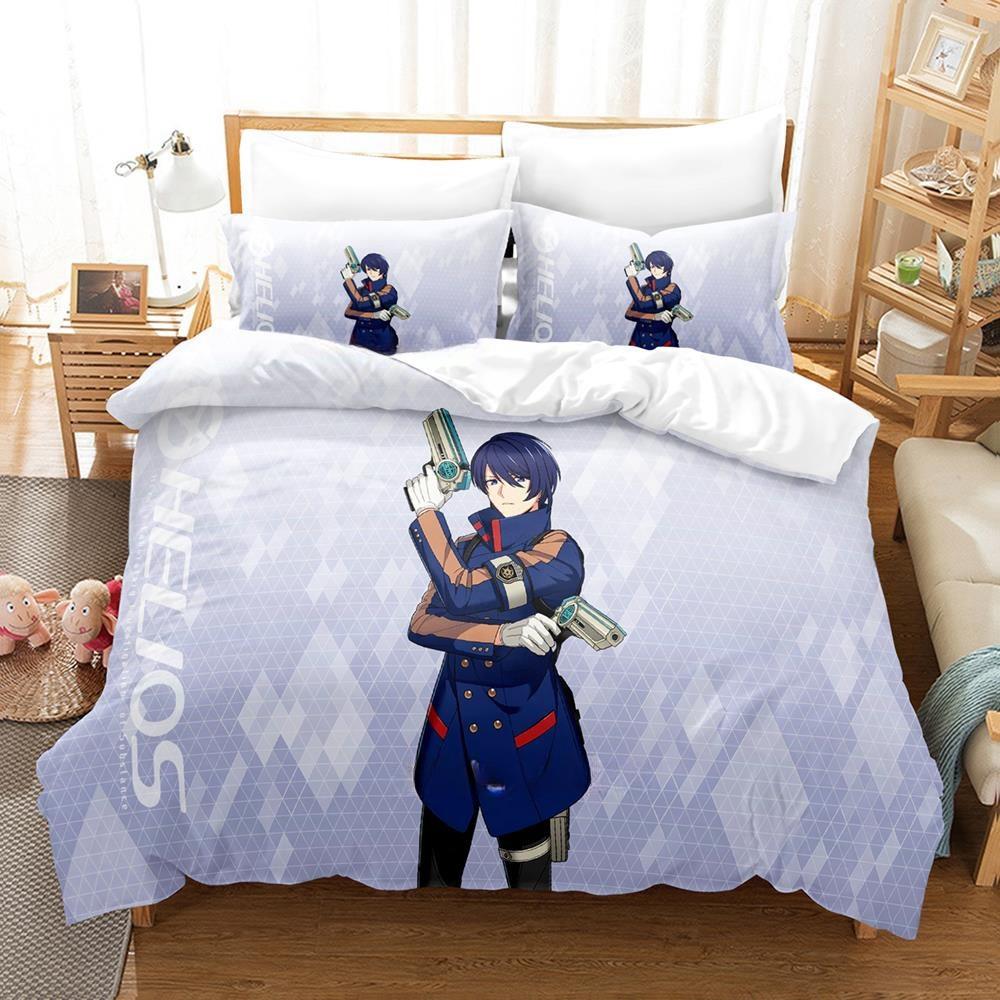 3D Cartoons Game HELIOS Rising Heroes Bedding Set Single Twin Full Queen King Size Bed Set Adult Kid Bedroom Duvet Cover Sets