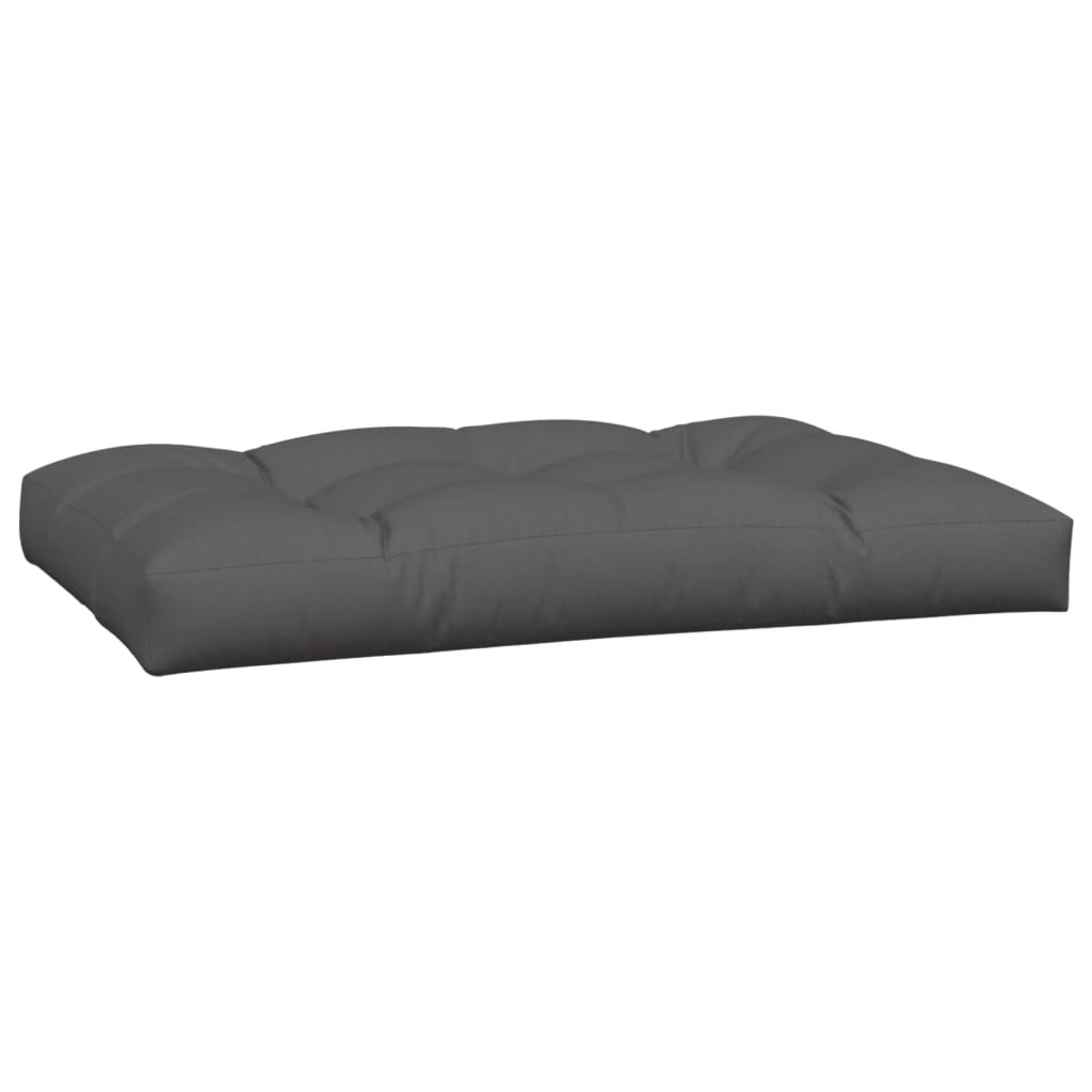 5 Piece Pallet Cushions Charcoal Grey Fabric