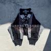 Unisex Oversized Hooded Sweatshirt With 3D Printed Graphic Streetwear Style Black Casual Long Sleeve Zip-Up