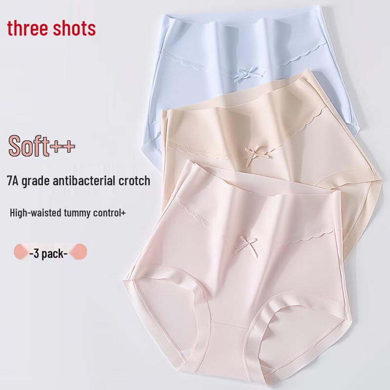 Sanqiang Women's Cotton Antibacterial Underwear 3-Pack