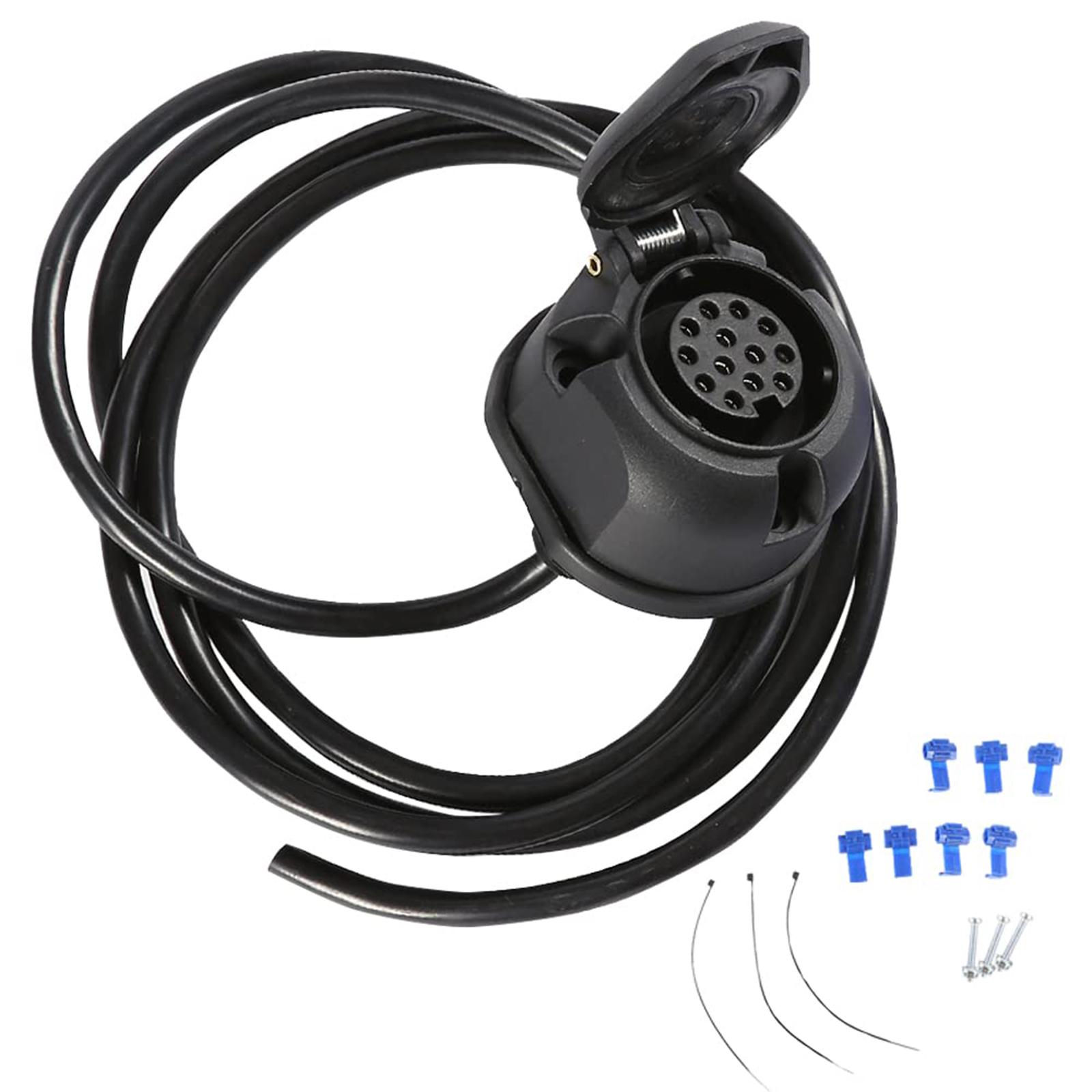 

13-контактный фаркоп, электрика, розетка для прицепа, комплект проводки, водонепроницаемая электрическая розетка, преобразователь