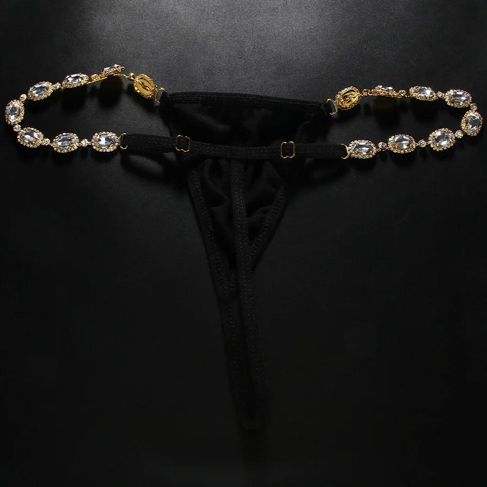 

Новые стразы, круглые стринги, бикини, нижнее белье, женское сексуальное тканевое веревочное нижнее белье, пляжное нижнее белье, украшения для тела, подарок