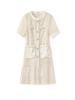 French Quiet Luxury Water-Soluble Lace-Chiffon Pleated Summer Dress