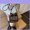 Girl Summer Mini Pu Wallet With Embroidered Fruit Pattern For Daily Use