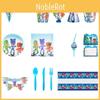 Cartoon Children's Birthday Party Disposable Tableware Set Decorations