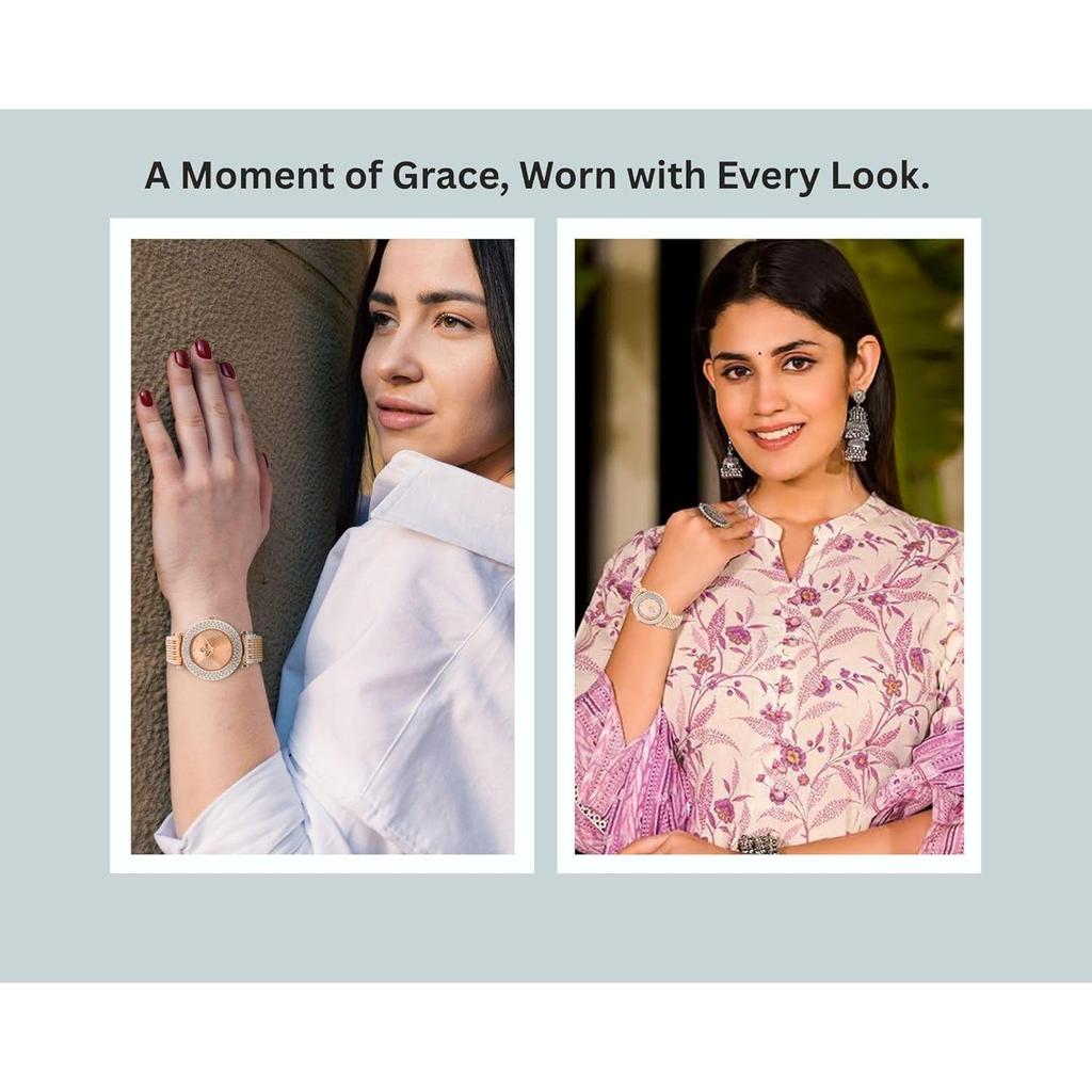 Women’s hamper Gift Set Wallet, Watch, Long-Lasting Perfume | gifts for woman | gift for Girlfriend | gift for wife | Rakhi gift for sister