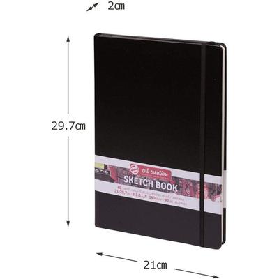 Sketchbook - TALENS - 80 Sheets - 21 X 30 Cm - Hard Cover - Ivory Paper 140 G/m²