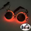Occhiali da Sole Alieno LED Divertenti Accessori Costume Lenti Nere Occhiali Luminosi per Donne Uomini Bambini Bambine Occhiali per Halloween