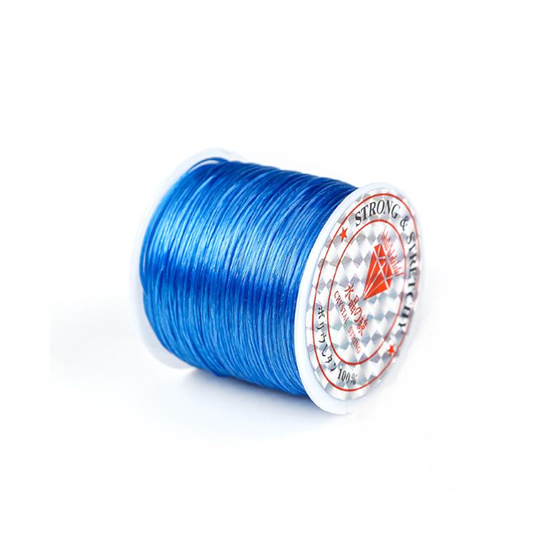 1 Roll Transparent Elastic Crystal Line Beading Cord for Jewelry Making and Garment Accessories