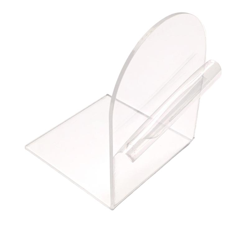 Acrylic Books Stand, Elegant Design Bookends Bookshelfs Books Holders Table Picture Album Holders for Displaying Books