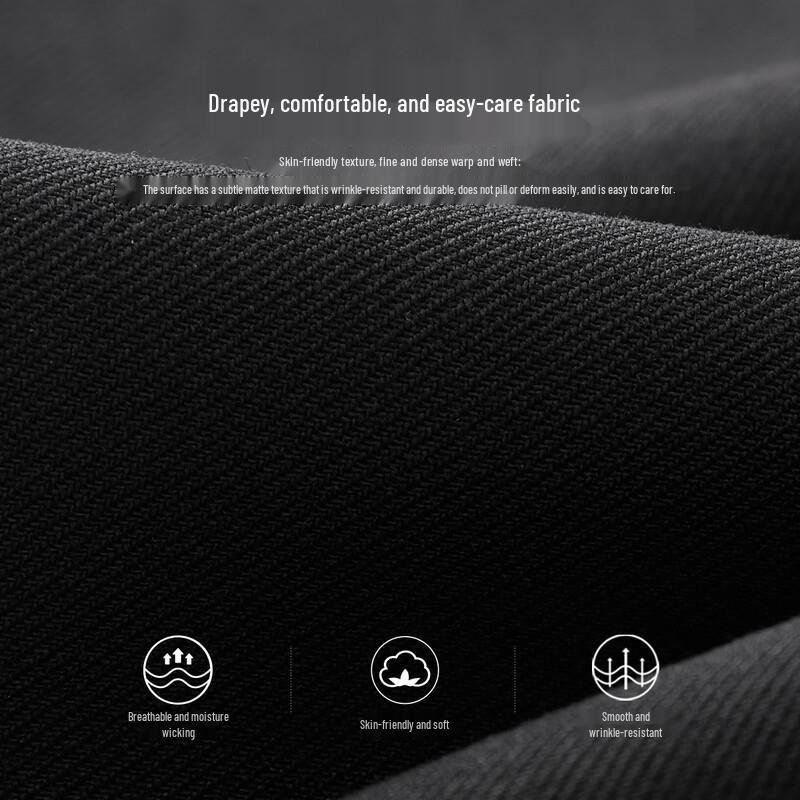 Shanshan Men's Straight-Leg Stretch Business Dress Pants