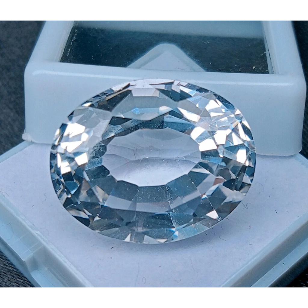 White Sapphire Natural 28-30 Ct Oval Cut Excellent Certified Loose Gemstone