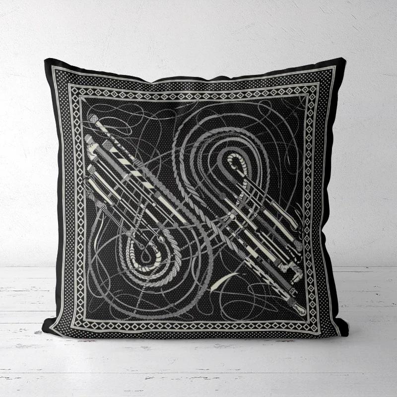 A Drop Shipping Printed Cushion Cover Decorative Pillowcases High-end Royal High Quality Thick Europe Rich Italy Design 28-#