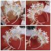 Sequin Christmas White Snowflake Headbands Wear-resistant Plastic New Year Hair Hoop Non-slip Exquisite Cosplay Headbands