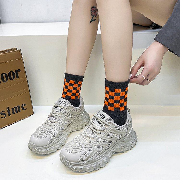 Außenhandel Damen Schuhe 2025 Herbst neue Gummi weiche Sohle einfarbig Sport und Freizeit Dad Schuhe