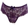 Crotchless Lace Panties: Sexy See-Through Lingerie In Purple, Pink, and Black