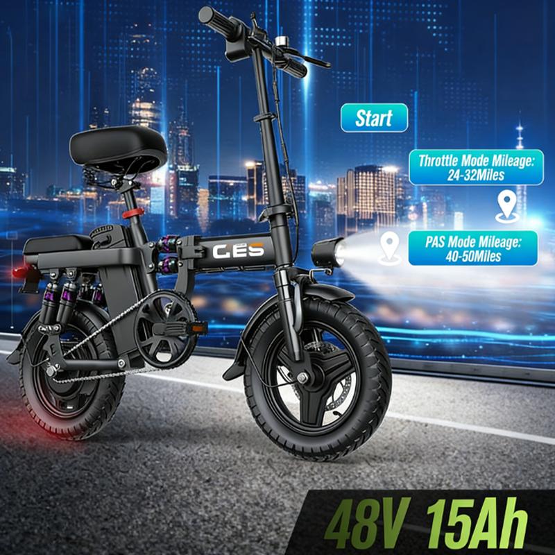 2026 Nový TOOFLY GE5 Elektrický bicykel 250W Motor 48V15AH Lítium Batéria Dospelý Elektrický Bicykel 14-palcová Pneumatika Mestský Dojazdový Mini Skladací Ebike