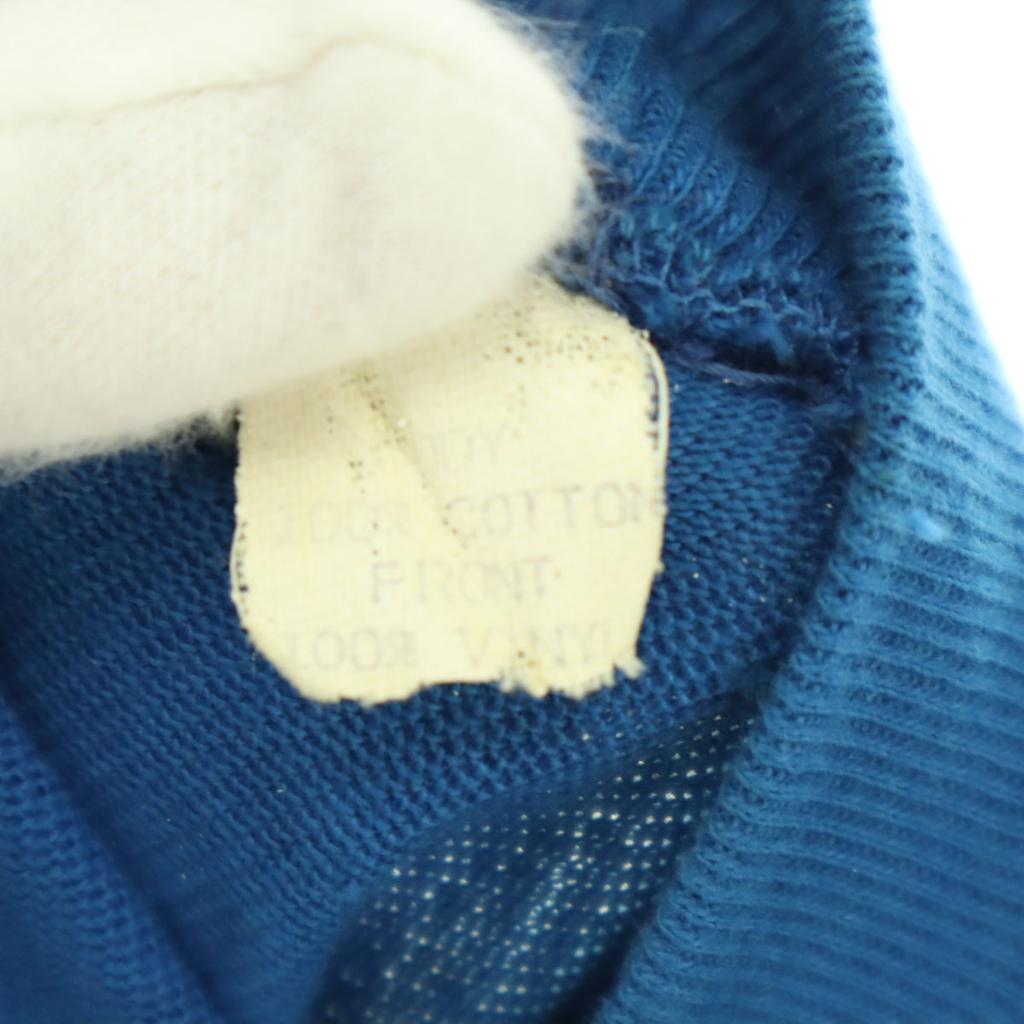 Campus 60s 70s Vintage Made In USA Argyle Pattern Long Sleeve Knit M Blue Men's Used