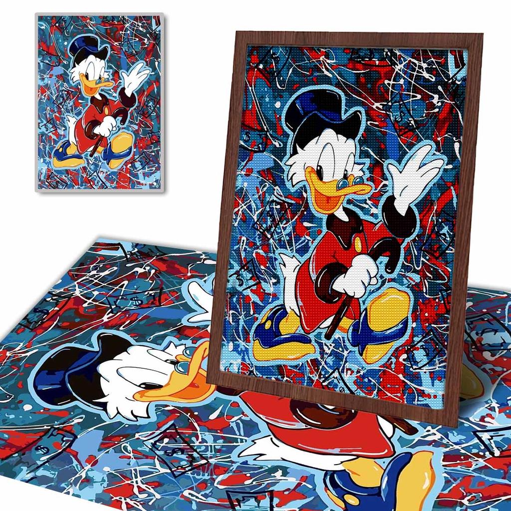 5D Diy Diamond Painting Gentleman Donald Duck Full Drill Rhinestones Mosaic Embroidery Handmade Products Home Decor Gift