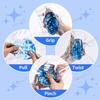 Blauer Schneeflocken Glitzer Wasser Squishy Quetschspielzeug Stressabbau Fidget Spielzeug Dehnbar Transparent Sensorisch Dekompression Geschenk
