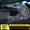 DOT Certified Full Face Off-road Motorcycle and Mountain Bike Helmet for Downhill Riding Safety.