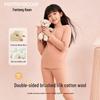 FENTENGCARE Girls' Wool Silk Thermal Underwear Set