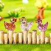 Mini Ducks Sequin Miniature Duck Resin Desk Decoration Cute Figurines Fairy Garden Accessories Home Decor DIY Doll House