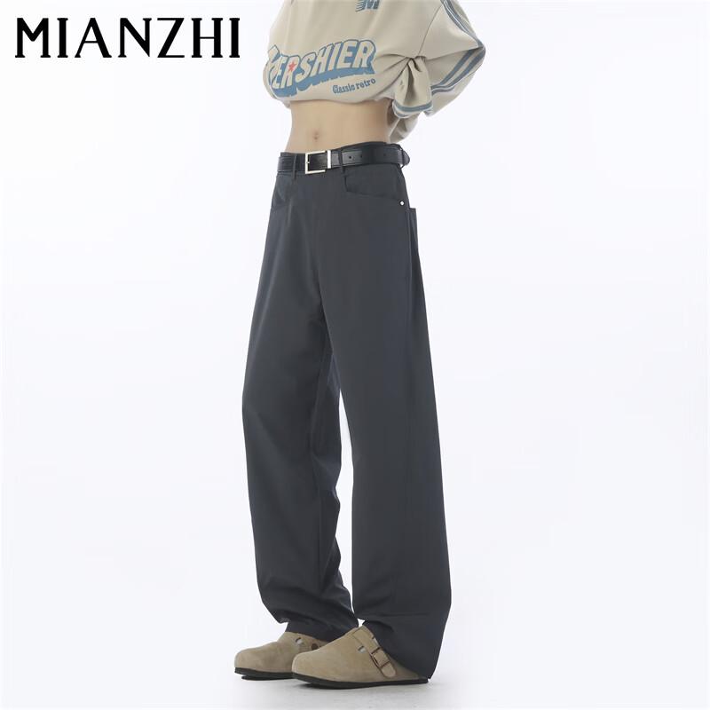 Men s American Retro Loose Straight Leg Casual Pants 3XL