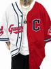 Hot-selling American Trendy Brand Baseball Jersey Short-sleeved Cardigan Letter Digital Printing Training Jersey Game Top
