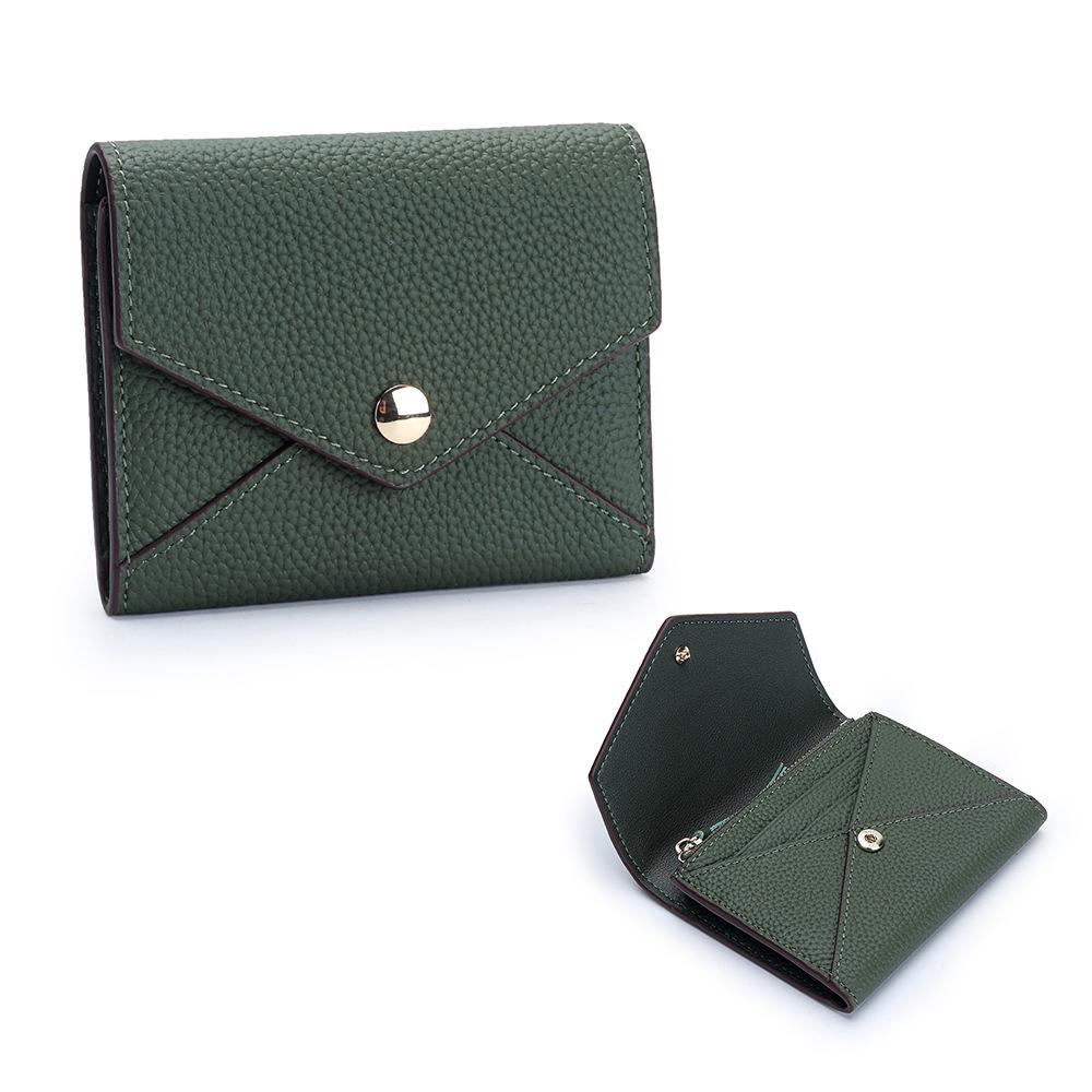 Small Bifold Wallet for Women Leather Wallet with Zipper Pocket Credit Card Holder Wallet Mini Coin Purses for Travel or Gift