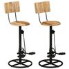 VidaXL Set of 2 Bar Stools, Pub Chair, Bistro Seat, Dining Room Kitchen Living Room Home Interior Furniture, 338218