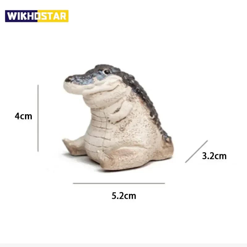 1 adet Mini Timsah Çaydanlık Oturma Odası Süsleri için Uygun El Yapımı Çay Seremonisi Çay Oyunu Çay Odası Masası Ev Butik