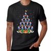 Santa-Dolphin-Fish-Lover-Xmas-Gift-Dolphin-Christmas-Tree T-Shirt Blanks Boys Whites Mens Clothing