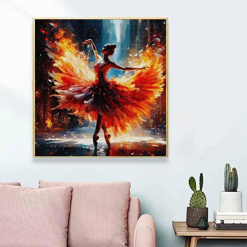 New Arrival 5D DIY Full Circle Diamond Painting "Dance" Embroidery Cross Stitch Home Decor Gift