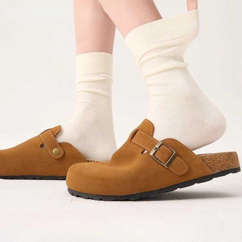 Pure Cotton Women's Sweat-absorbing Women's Socks, Postpartum Socks, White Pile Socks, Summer Thin Women's Socks