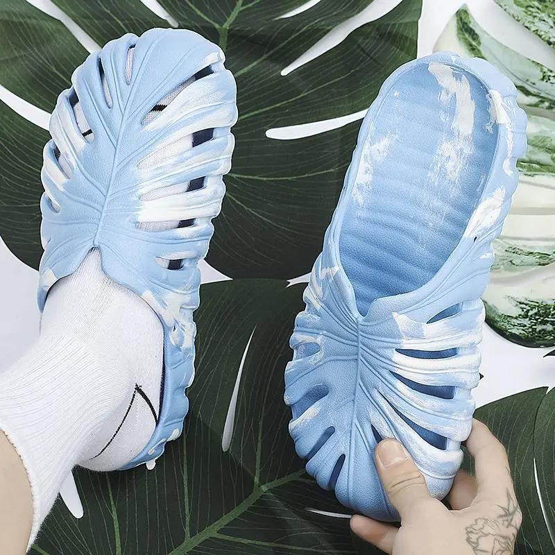 Hole Sandals Man Outdoor Beach Shoes Platform Cheap Liquidation Y2k Fun High Quality Eva Summer Sale Slippers for Men