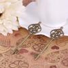 30Pcs/Set Key Shape DIY Skeleton Antique Silver Alloys Vintage Antique Bronze Plated Santa Keys Pendants