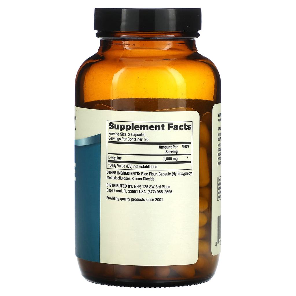 Dr. Mercola, L-Glycine, 180 Capsules (500Mg per Capsule)